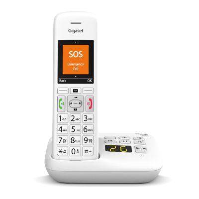2. Gigaset E390A Telefon w systemie DECT Nazwa i identyfikacja dzwoniącego Biały