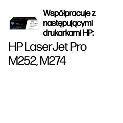 47. HP 201X – zestaw 3 oryginalnych wkładów z tonerem LaserJet XL, błękitny/purpurowy/żółty