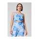 4. Top do ćwiczeń CASALL Blossom Square Neck Sports Top niebieski