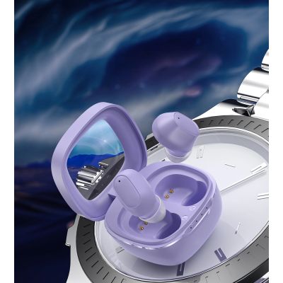 6. Słuchawki Choetech MEMS bezprzewodowe TWS Bluetooth 5.3 - fioletowe