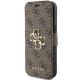 2. Etui Guess 4G Big Metal Logo na iPhone 13 / 14 / 15 - brązowe