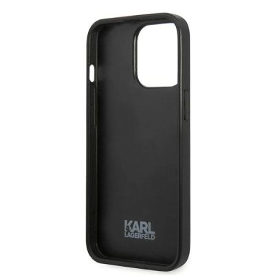 7. Etui Karl Lagerfeld Flower Ikonik Karl na iPhone 13 Pro / iPhone 13 - szare