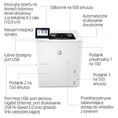 8. HP LaserJet Enterprise M612dn, Drukowanie, Drukowanie dwustronne
