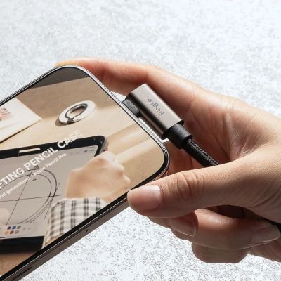 7. Kabel kątowy Ringke 3.2 gen. 2x2 USB-C, PD 3.1 240W 2m - czarny