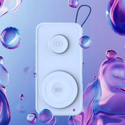 3. Powerbank 3mk PastelUp 10,000mAh 22.5W USB 1A1C - niebieski