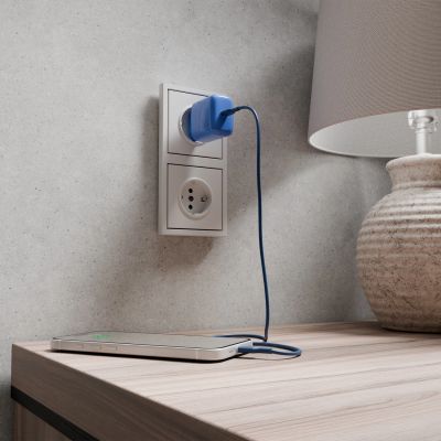 8. Kabel Puro ICON USB-C - USB-C 1,5m - niebieski