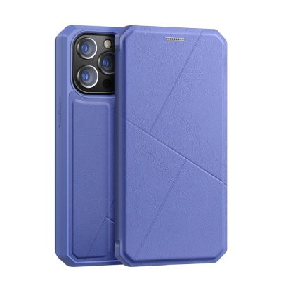 2. DUX DUCIS Skin X kabura etui pokrowiec z klapką iPhone 13 Pro niebieski