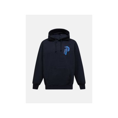 Bluza męska PEAK PERFORMANCE M Terry Graphic Hood kolor czarny