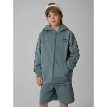 Bluza dresowa loose z kapturem chłopięca 4F 4FJRSS26TSWSM3052-46S