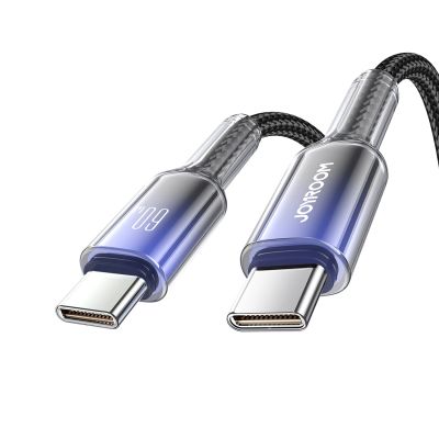 2. Kabel Joyroom S-A42 Crystal-Clear Series 60W USB-C - USB-C 1,2m - czarny
