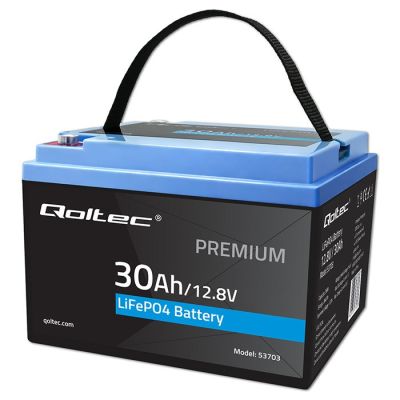 8. Akumulator LiFePO4 Litowo-Żelazowo-Fosforanowy 12.8V 30Ah 384Wh BMS