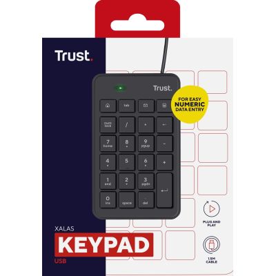 3. Klawiatura numeryczna TRUST Xalas USB