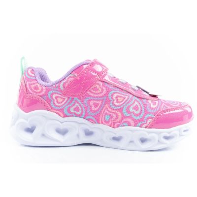 4. Skechers S Lighs-Heart buty dla dziewczynki sportowe wygodne LED