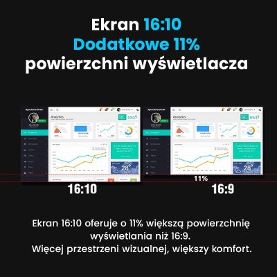 13. 16" 2-ekranowy monitor do laptopów 12" do 18.5" EXTRALINK SMART LIFE