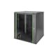 10. Szafa sieciowa wisząca DYNAmic 19" 16U rack 600x600, drzwi szyba, czarny, niedzielona, złożona, 60kg