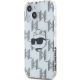 2. Etui Karl Lagerfeld IML Choupette Head & Monogram na iPhone 15 / 14 / 13 - przezroczyste