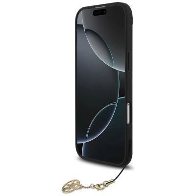 4. Etui Guess 4G Charms Collection MagSafe na iPhone Air - czarne