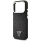 6. Etui Guess Glitter Triangle Logo MagSafe na iPhone 17 Pro - czarne