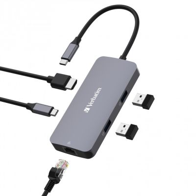 3. Verbatim CMH-05 USB Type-C 5000 Mbit/s Srebrny