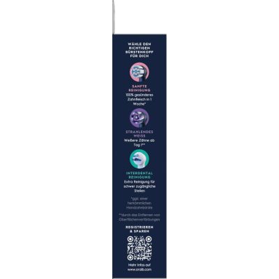 8. Braun Oral-B Aufsteckbürsten iO Ultimat. Reinigung sw 8er Billb.Ersatzbü