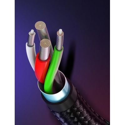 6. Ugreen kabel przewód 2w1 USB - micro USB / USB Typ C 1m 2,4A czarny (30875)