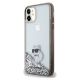 2. Etui Karl Lagerfeld Liquid Glitter Choupette na iPhone 11 / Xr - przezroczyste