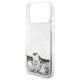 6. Etui Guess Liq. Glitter Charms na iPhone 17 Pro - srebrne