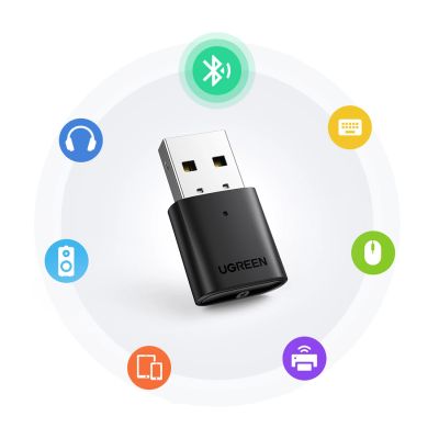 4. Ugreen adapter Bluetooth 5.0 USB-A czarny (CM390)