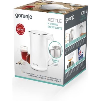 10. Czajnik elektryczny Gorenje K15DWW 1,5l (biały)