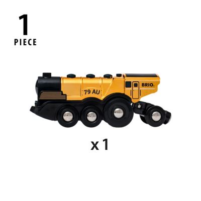 4. BRIO Goldene Batterielok mit Licht und Sound