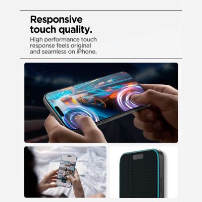 9. Szkło hartowane Spigen Glas.tR AlignMaster Slim 3-Pack na iPhone 17