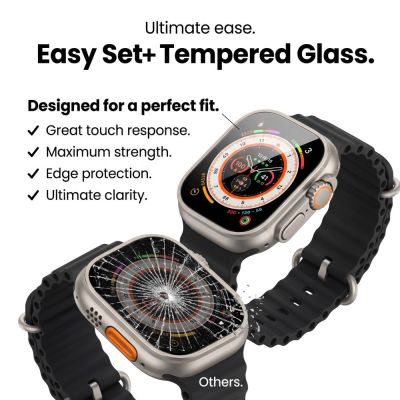 13. Szkło hartowane Tech-Protect Easy Set+ 2-pack na Apple Watch Ultra 1 / 2 49 mm - przezroczyste