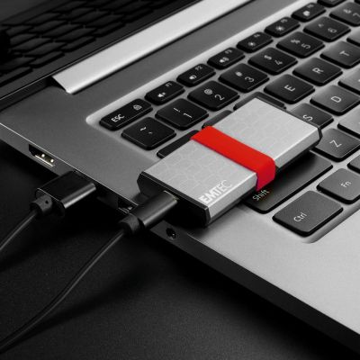 3. Emtec X205 Mini 256 GB USB Type-C USB 3.2 Gen 2x2 Srebrny