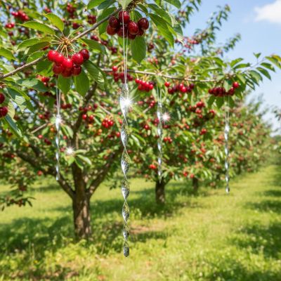 11. ODBLASKOWE ZAWIESZKI ANTY PTAKI 29 CM 4SZT