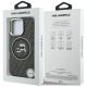 8. Etui Karl Lagerfeld IML Glitter Karl & Choupette Heads Logo MagSafe na iPhone 16 Pro Max - czarne