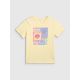 6. T-shirt regular z nadrukiem dziewczęcy 4F 4FJRSS26TTSHF4418-73S