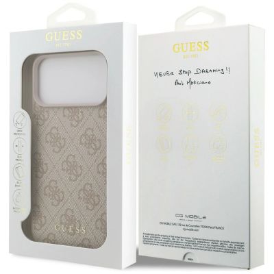 8. Etui Guess 4G Classic na iPhone 17 Pro Max / 18 Pro Max - różowe