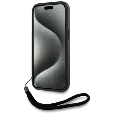 4. Etui Karl Lagerfeld Saffiano Athleisure Stripes Cord na iPhone 15 - czerwone