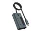 3. ICY BOX IB-HUB1454-C31 USB 3.2 Gen 1 (3.1 Gen 1) Type-C 10000 Mbit/s Niebieski, Szary