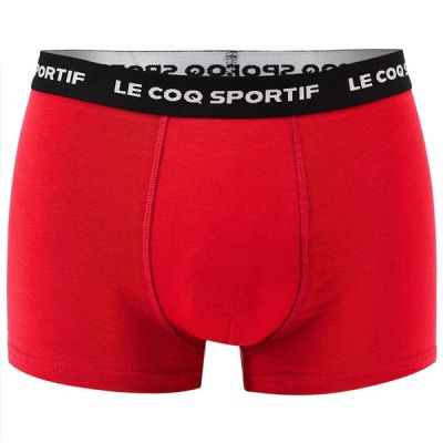 3. Le Coq Sportif bokserki majtki męskie 3PAK czerwone szare granatowe
