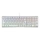 7. Klawiatura CHERRY XTRFY MX 3.1 - Pełny rozmiar - Podświetlenie - USB-C - QWERTZ - Niemiecki - Przełącznik kluczykowy: CHERRY MX2A Brązowy - biały