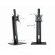10. Gembird MS-D1-01 uchwyt / stojak do monitorów 81,3 cm (32") Biurko Czarny