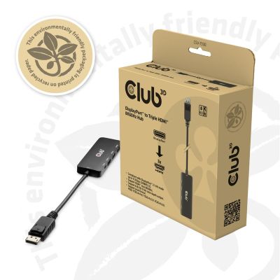 3. Adapter I/O DP do HDMI potrójny CSV-7330 CLUB3D