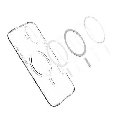 9. Etui Spigen Liquid Crystal Mag z MagSafe na iPhone 16 - przezroczyste