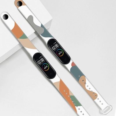 5. Strap Moro opaska do Xiaomi Mi Band 5 / 6 silikonowy pasek bransoletka do zegarka wzór 13