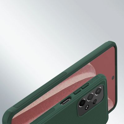 13. Nillkin Super Frosted Shield Pro wytrzymałe etui pokrowiec Samsung Galaxy A73 niebieski