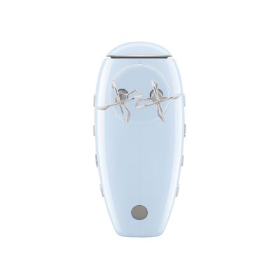 23. Mikser ręczny Smeg HMF01PBEU w stylu retro z lat 50. Pastelowy niebieski