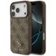 Etui Guess 4G Small Classic Logo MagSafe na iPhone 17 Pro / 18 Pro - brązowe