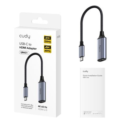4. CUDY UH401 Stacja dokująca HUB Wyjście HDMI