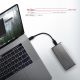 7. AXAGON EEM2-SG2 RAW BOX Etui zewnętrzne na dyski SSD M.2 USB-C 3.2 Gen 2 - srebrny